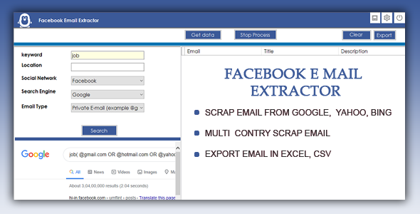Facebook Email Scraper